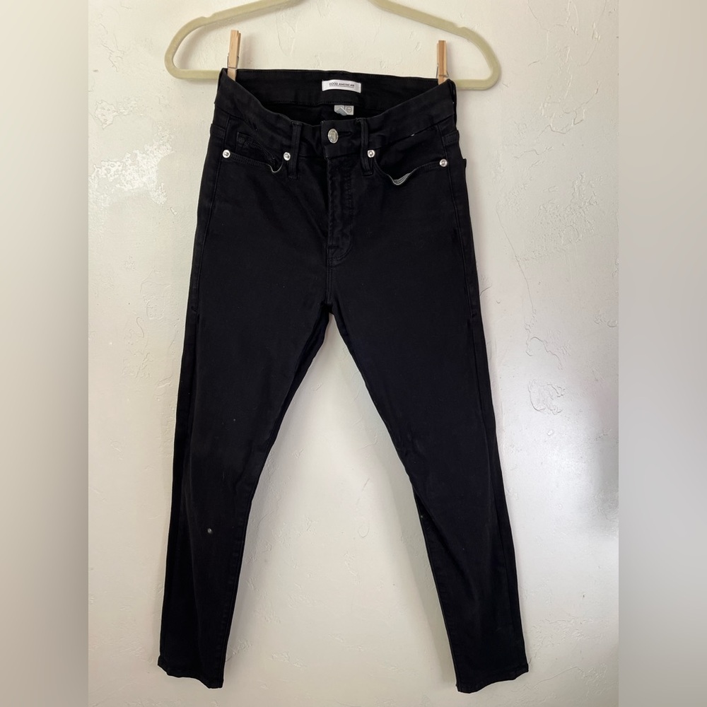 Good American Black Skinny Jeans